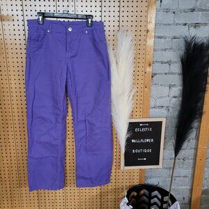 Divided by HM Purple Straight leg Jeans
